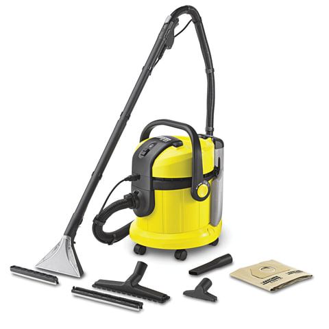 Пылесос моющий KARCHER (КЕРХЕР) SE 4001, потребляемая мощность 1400 Вт, желтый, 1.081-130.0