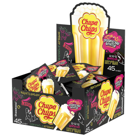 Карамель CHUPA CHUPS (Чупа-Чупс) "В-РОР" тропический, 15 г, 85594